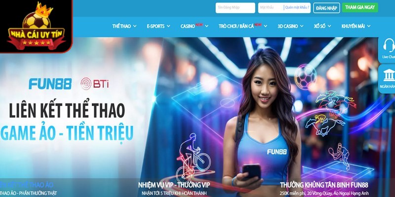 Fun88 cái tên đầu tiên trong top 10 nhà cái uy tín số 1 Việt Nam