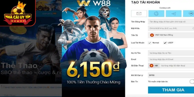W88 là cái tên đứng trong danh sách top 5 nhà cái uy tín
