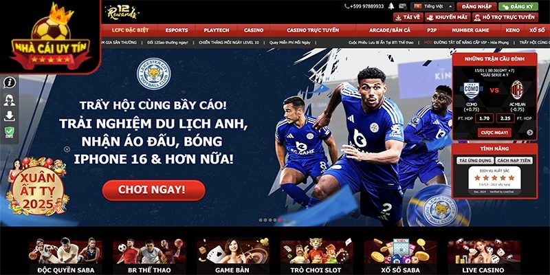 Đánh giá nhà cái 12BET nhanh chóng gây dựng được uy tín tại châu Âu
