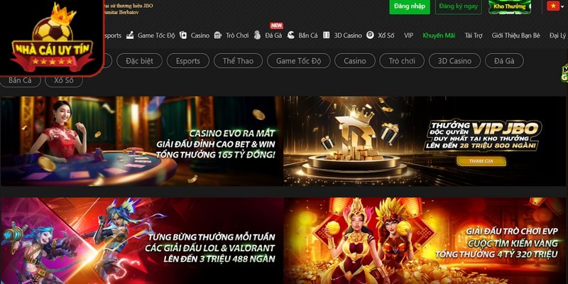 JBO thường xuyên tung ra nhiều chương trình khuyến mãi hấp dẫn
